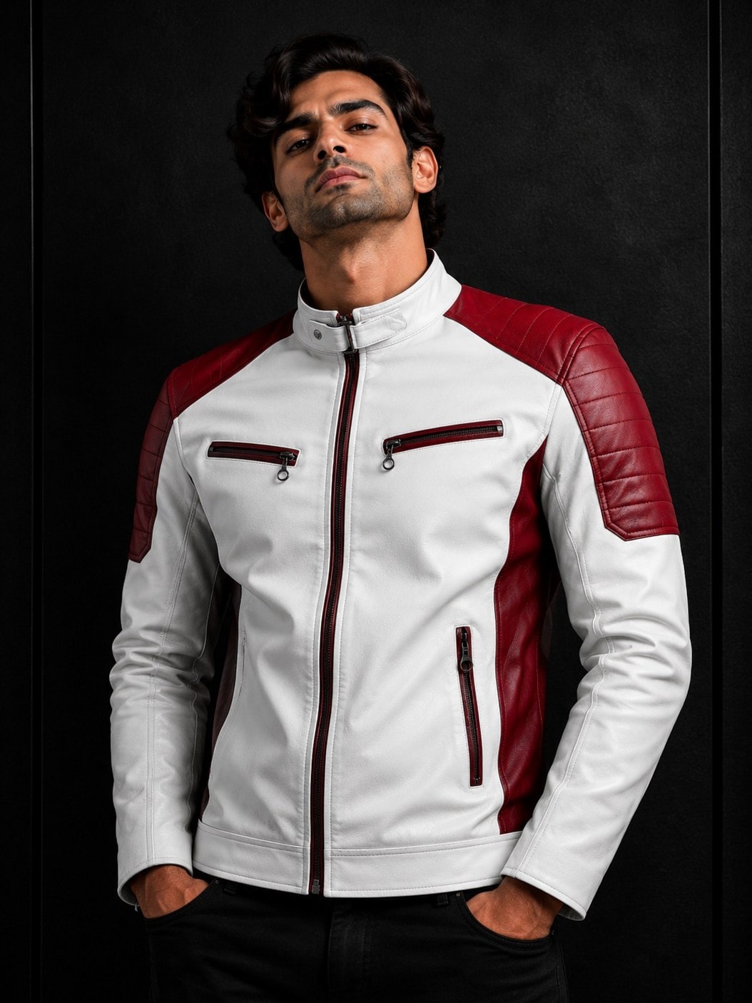 Ivory Scarlet Biker