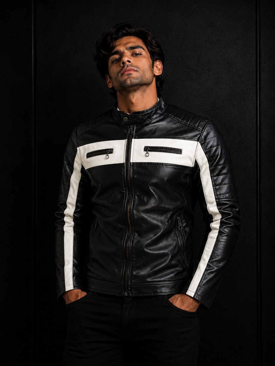 Monochrome Panel Biker