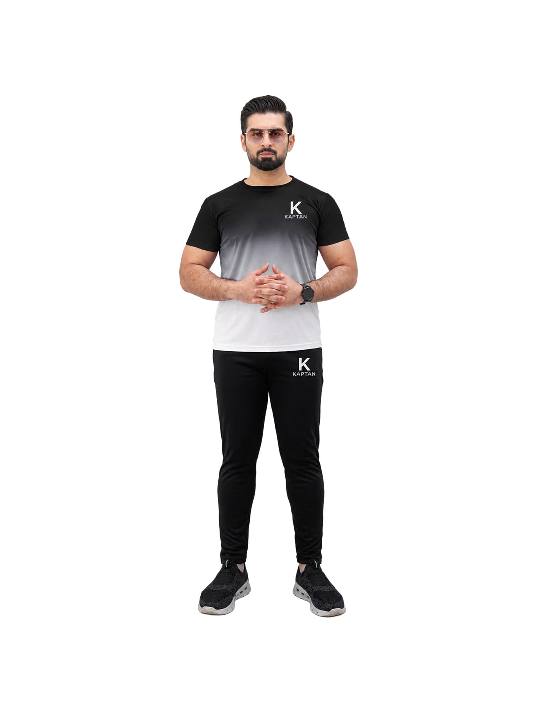 Ombré Tracksuit — Black