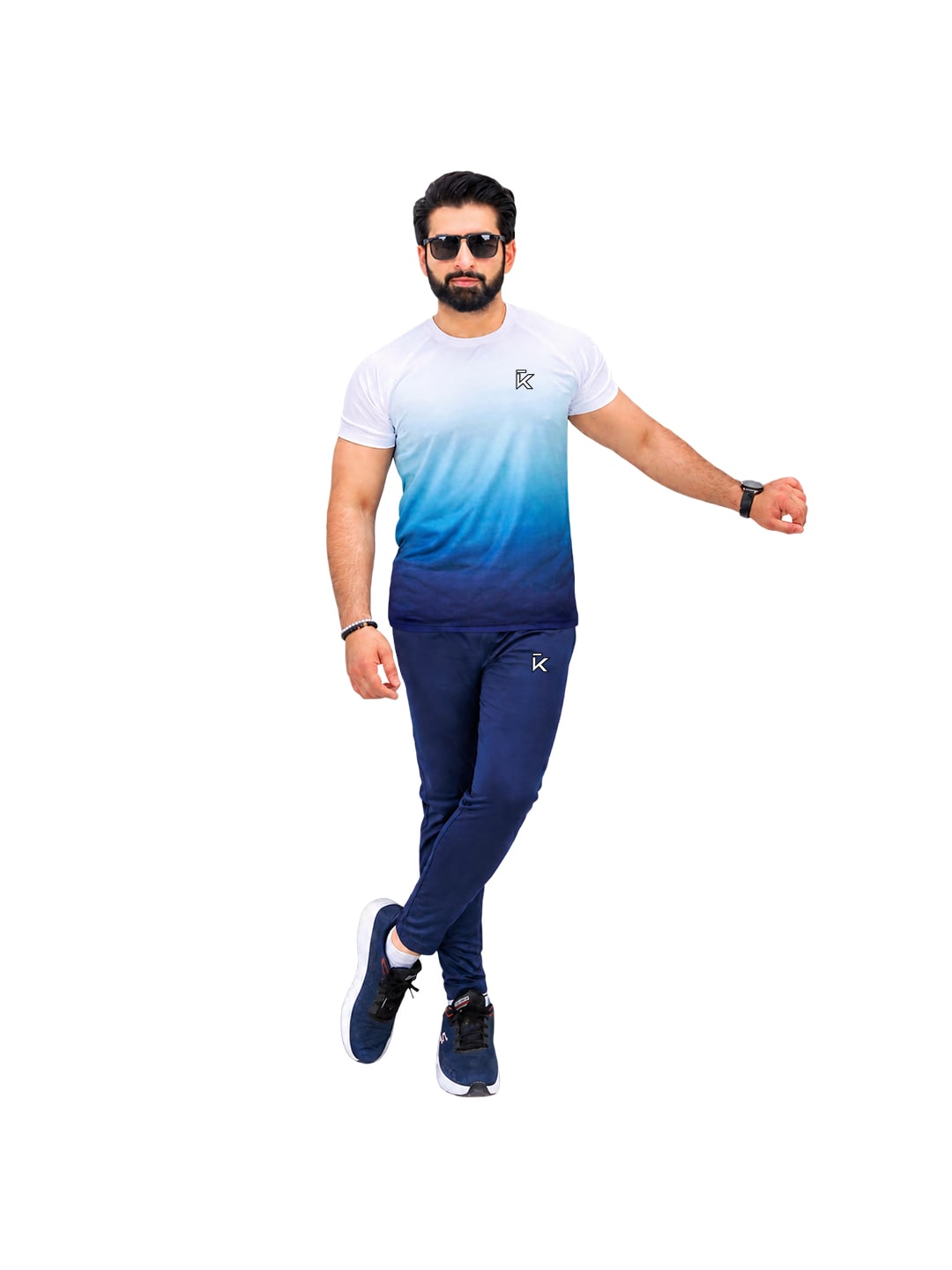 Ombré Tracksuit — Navy