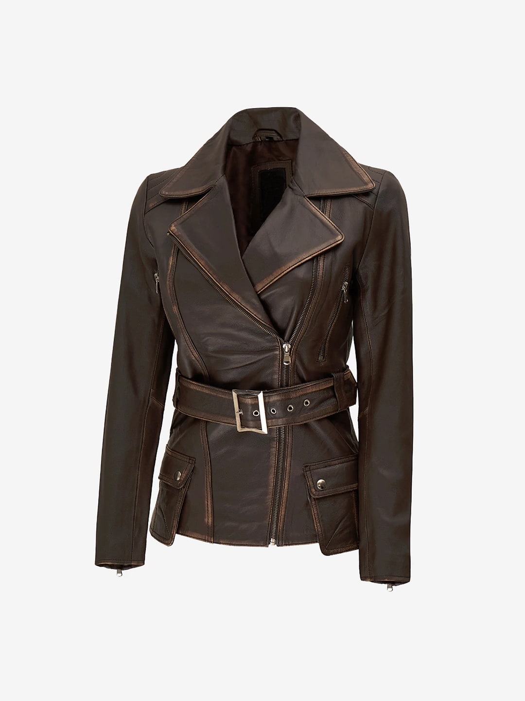 Belted Asymmetric Biker