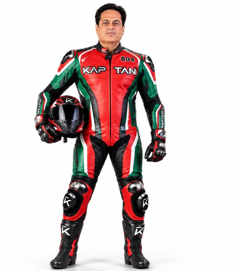 KAPTAN GP-Racing Pro Motorcycle Leather Suit